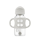 [Bundle of 2] Dr Brown's 9 oz/270 ml PP W-N Sippy Straw Bottle w/ Silicone Handles, Gray, 1-Pack