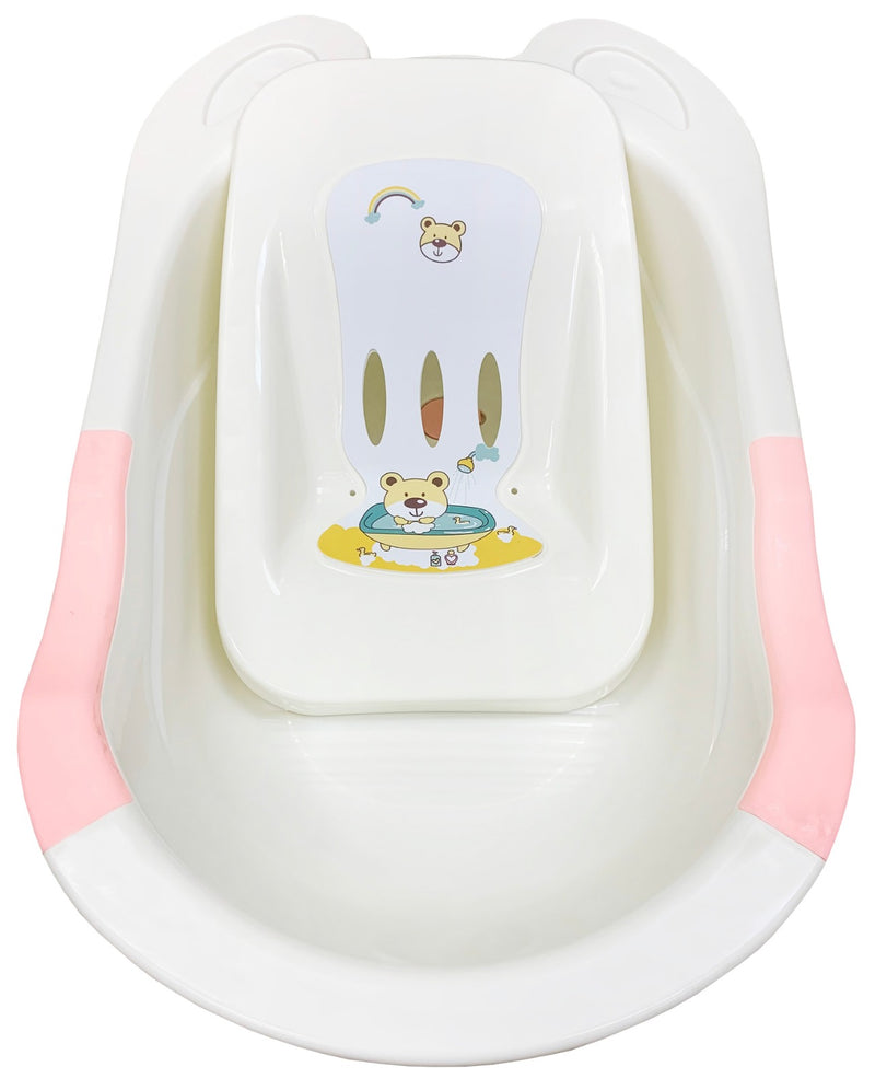 Lucky Baby Bubble Bath Tub 85(L)X51.3(W)X23.5(H) - Pink