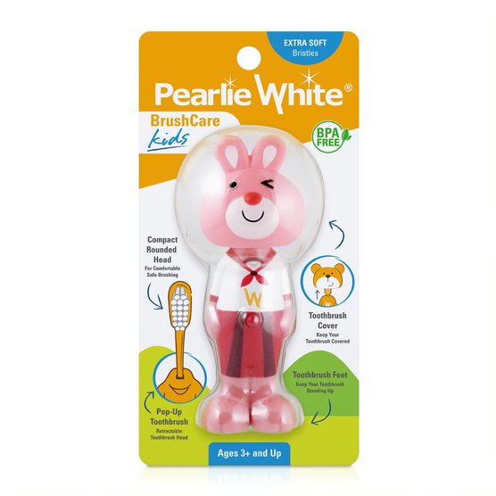 Pearlie White Kids Toothbrush - Bunny