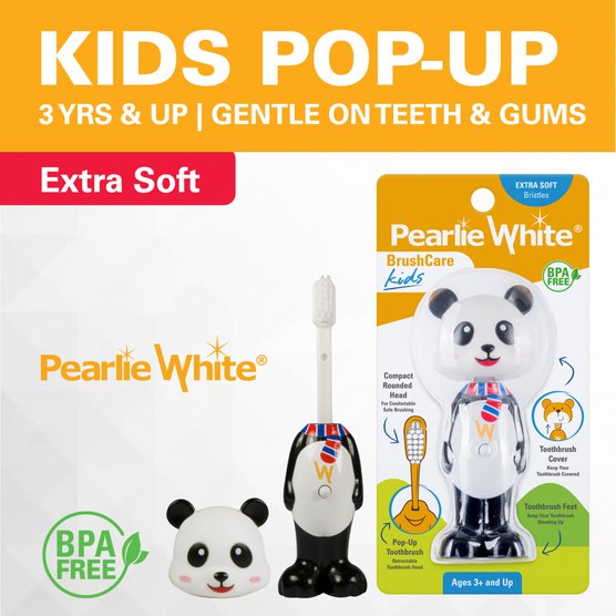 Pearlie White Kids Toothbrush - Panda