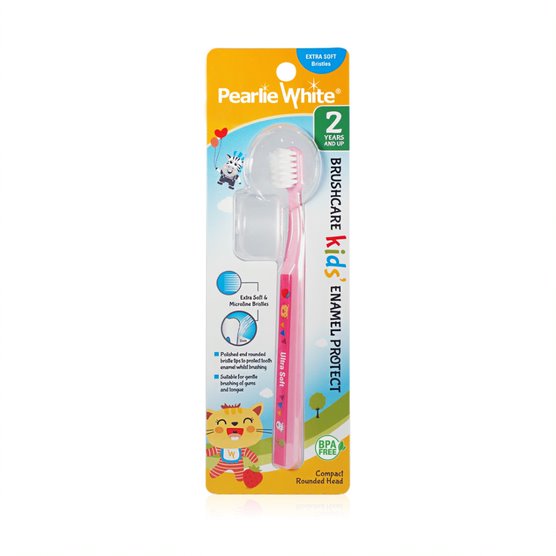 Pearlie White Triple Pack - BrushCare Enamel Protect KIDS Extra Soft Toothbrush