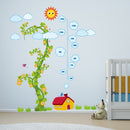 Walplus Magic Bean Height Grow Chart Wall Decals 90x30cm 4pcs