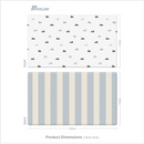 [1 Yr Local Warranty] Parklon PURE Blanco Blue Stripe (Size XL15) Size 2350 X 1400 X 15mm