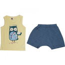 Puco Premium Sleeveless Set Yellow Owl - 4 Sizes!