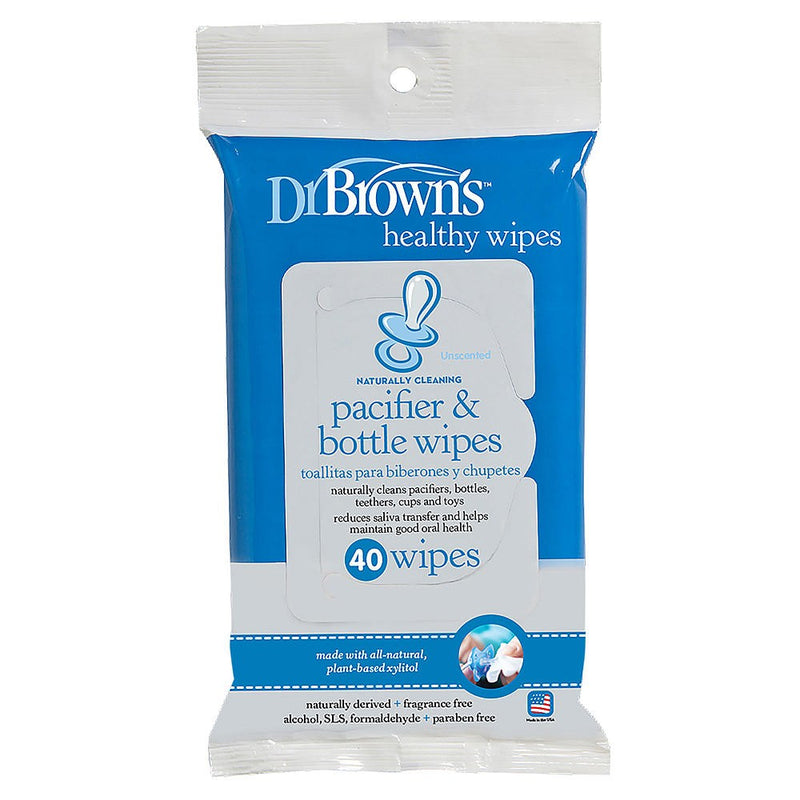 [2-Pack] Dr Brown's Pacifier & Bottle Wipes